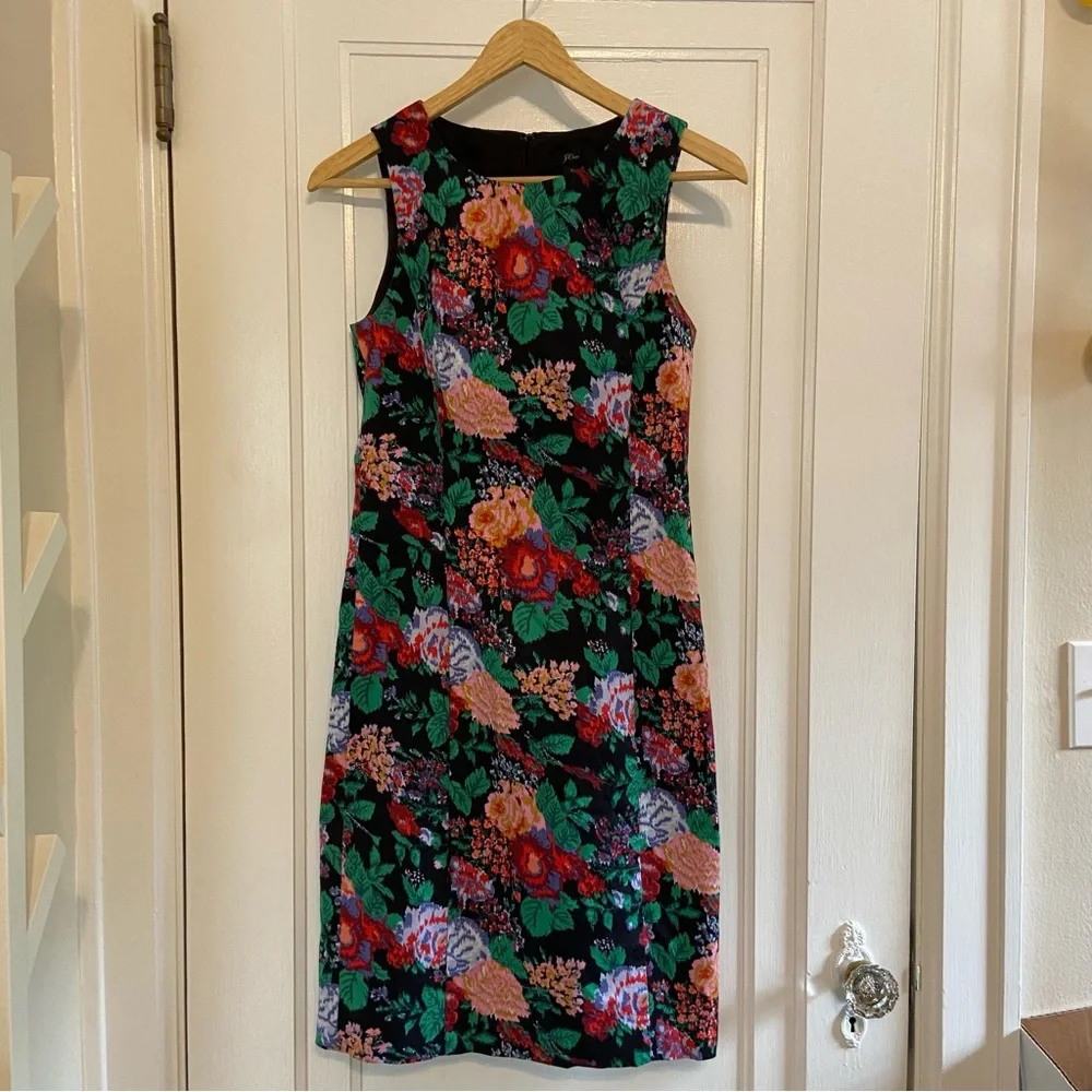 J. Crew floral sheath dress
